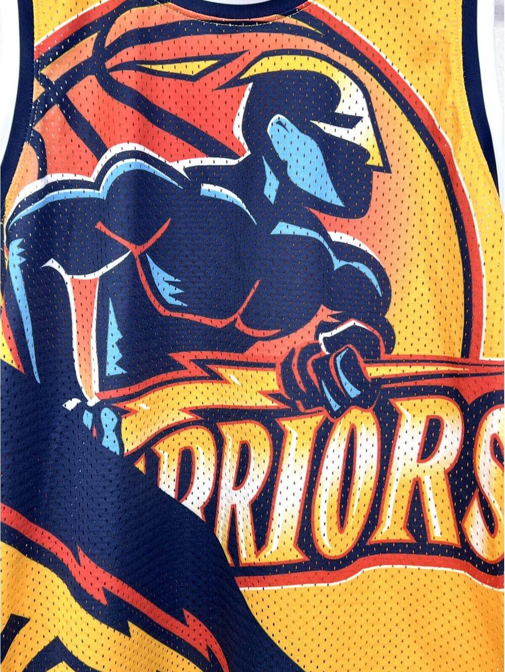 Golden State Warriors Youth Size Large Hardwood Classics Basketball Jersey Tank - Picture 3 of 10